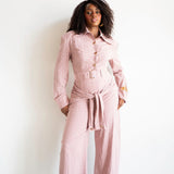 Khadi Long Sleeve Exaggerated Collared Top