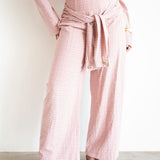 Khadi High Waist Corset Pants with Shirt Ties