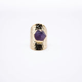 Yesi Gold Amethyst Ring