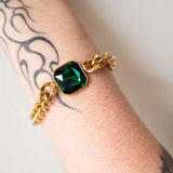 Greenie Cuban Link Gold Bracelet