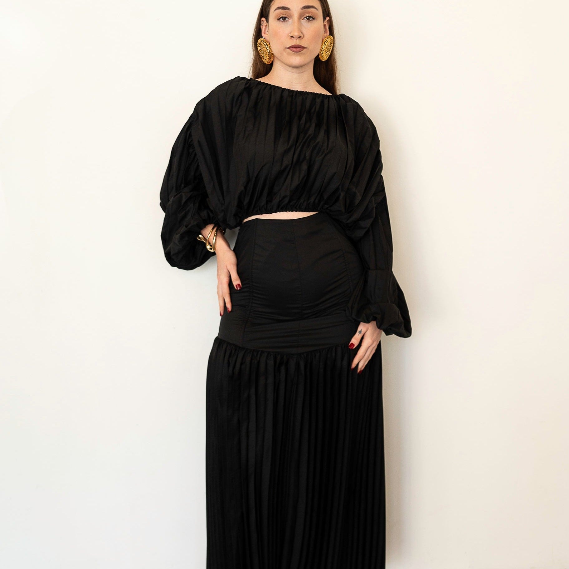 oversized shirt dress with corset Woven Button Down Corset Shirt Dress