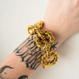 Sade Vintage Twisted Gold Bracelet