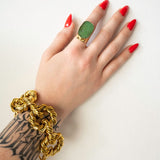 Lati Green Gemstone Ring