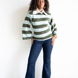 Onila Rugby Polo Top in Green