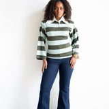 Onila Rugby Polo Top in Green