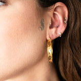 Amira Gold Hoop Earrings