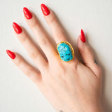 Sana Turquoise Statement Ring