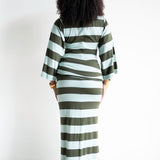 Onila Rugby Polo Maxi Dress in Green