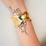 Kudi Gold Sculpted Bangle