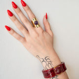 Yesi Gold Amethyst Ring