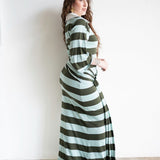 Onila Rugby Polo Maxi Dress in Green