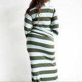 Onila Rugby Polo Maxi Dress in Green
