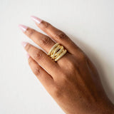 Raya Stacked Gold Ring