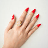 Nadie Quartz Ring Chic Pink