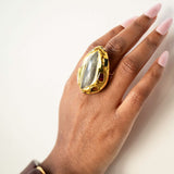 Boho Exagerrated Gemstone Ring
