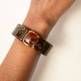Vintage Acrylic Bangle Dark Brown