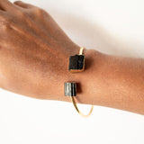 Onyx Black Stone Cuff