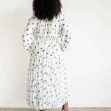 Mali Long Sleeve Bubble Cropped Top and Bubble Skirt Set in Polka Dot