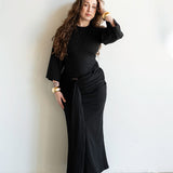 The Perfect Elevated T-Shirt Dress in Black
