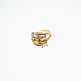 Ada Crystal & Gold Ring