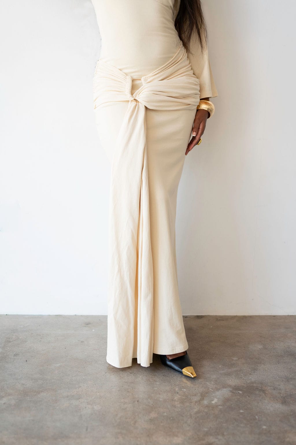 ivory t shirt dress ASOS DESIGN fluffy turtle neck boxy midi t-shirt dress in ivory