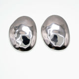 Rokaya Melted Earrings Silver