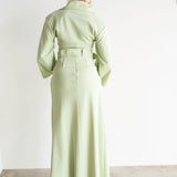 Inayah Asymmetrical Button Skirt with Ties Sage Green