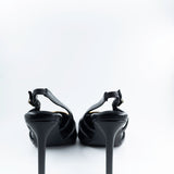 Goldie Slingback Pumps in Black and Gold