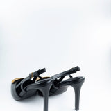 Goldie Slingback Pumps in Black and Gold