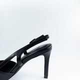 Goldie Slingback Pumps in Black and Gold