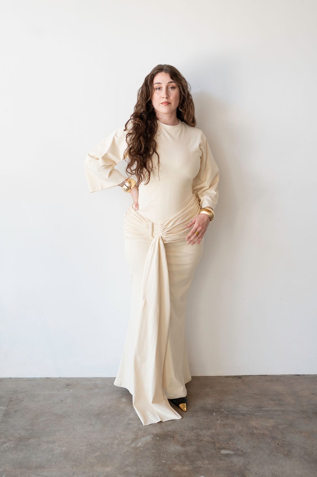 The Perfect Elevated T-Shirt Dress in Ivory 3XL The Perfect Elevated T-Shirt Dress in Ivory 3XL