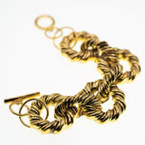 Sade Vintage Twisted Gold Bracelet