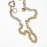 Gold Heart Charm Necklace
