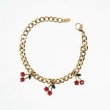 Mona Cherry Charm Bracelet