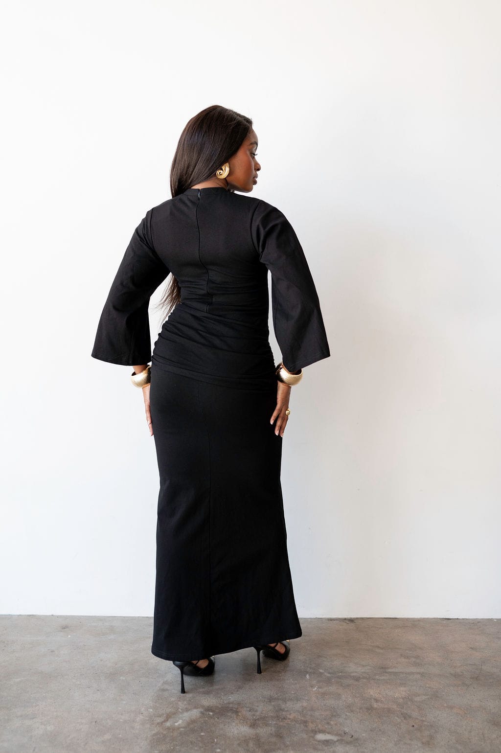 black fitted shirt dress ASOS Design - Fitted Satin Shirt Dress - Women - Viscose/Rayon - 6 US
