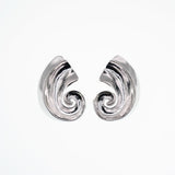 Lia Abstract Earrings Silver