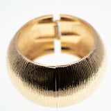 Lana Textured Exaggerated Bangle Gold