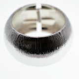 Lana Textured Exaggerated Bangle Silver