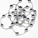 Nila Silver Bead Bracelet Stack (Set of 6)