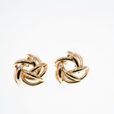 Dina Knot Earrings Gold