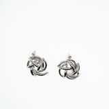 Dina Knot Earrings Silver