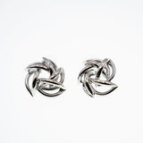 Dina Knot Earrings Silver