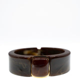 Vintage Acrylic Bangle Dark Brown