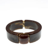 Vintage Acrylic Bangle Dark Brown