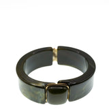 Vintage Acrylic Bangle Dark Green