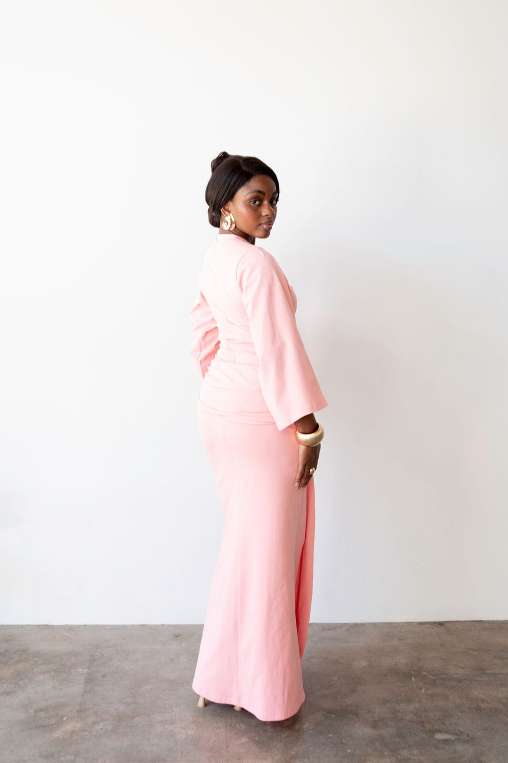 The Perfect Elevated T-Shirt Dress in Pink 3XL The Perfect Elevated T-Shirt Dress in Pink 3XL