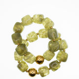 Amira Acrylic Bead Stretch Bracelet (Set of 2) Green