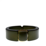 Joy Statement Bangle Olive Green