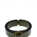 Joy Statement Bangle Olive Green