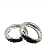Hala Hammered Bangle Silver (Set of 2)